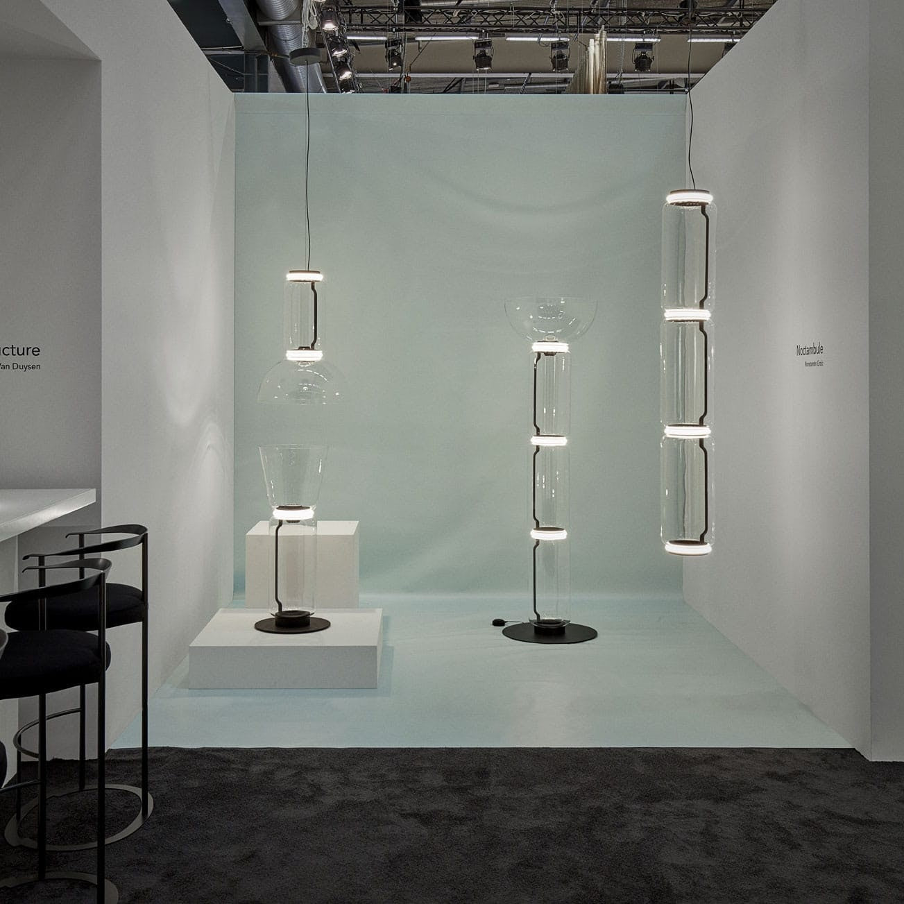 Cylindrical LED Ceiling Suspension Light Lighting Lobby