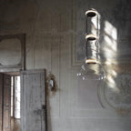 Cylindrical LED Ceiling Suspension Light Lighting Lobby