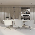 Cylindrical LED Ceiling Suspension Light Lighting Lobby