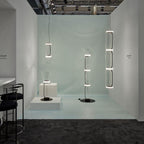 Cylindrical LED Ceiling Suspension Light Lighting Lobby