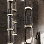 Cylindrical LED Ceiling Suspension Light Lighting Lobby