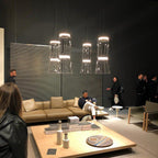 Cylindrical LED Ceiling Suspension Light Lighting Lobby