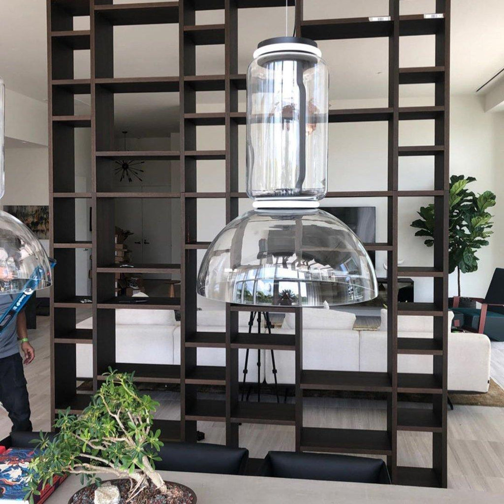 Cylindrical LED Ceiling Suspension Light Lighting Lobby