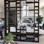 Cylindrical LED Ceiling Suspension Light Lighting Lobby