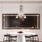 Cylindrical LED Ceiling Suspension Light Lighting Lobby