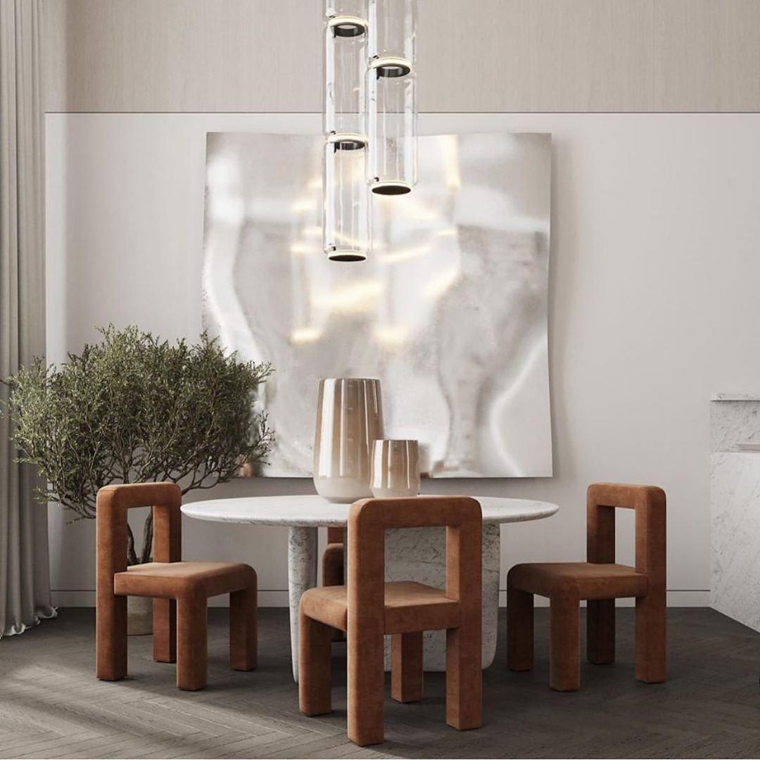 Cylindrical LED Ceiling Suspension Light Lighting Lobby