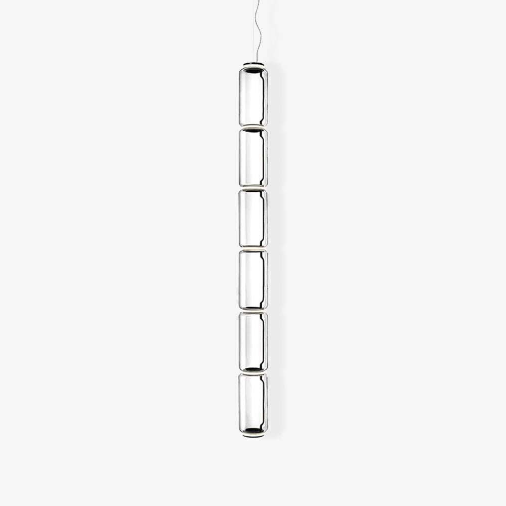 Cylindrical LED Ceiling Suspension Light Lighting Lobby