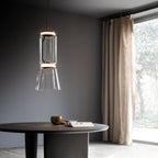 Cylindrical LED Ceiling Suspension Light Lighting Lobby
