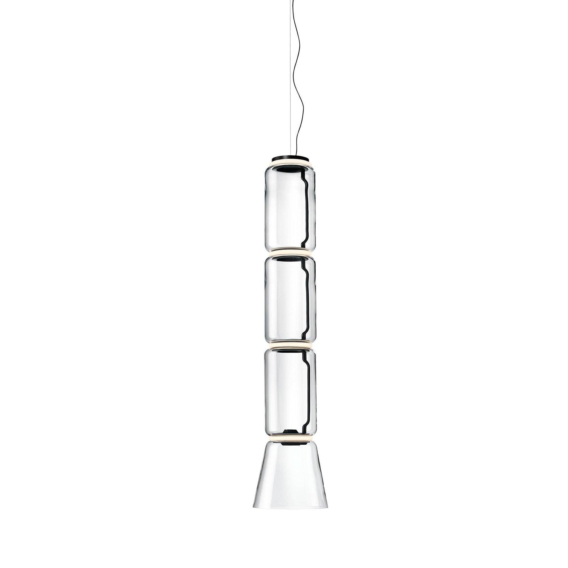 Cylindrical LED Ceiling Suspension Light Lighting Lobby