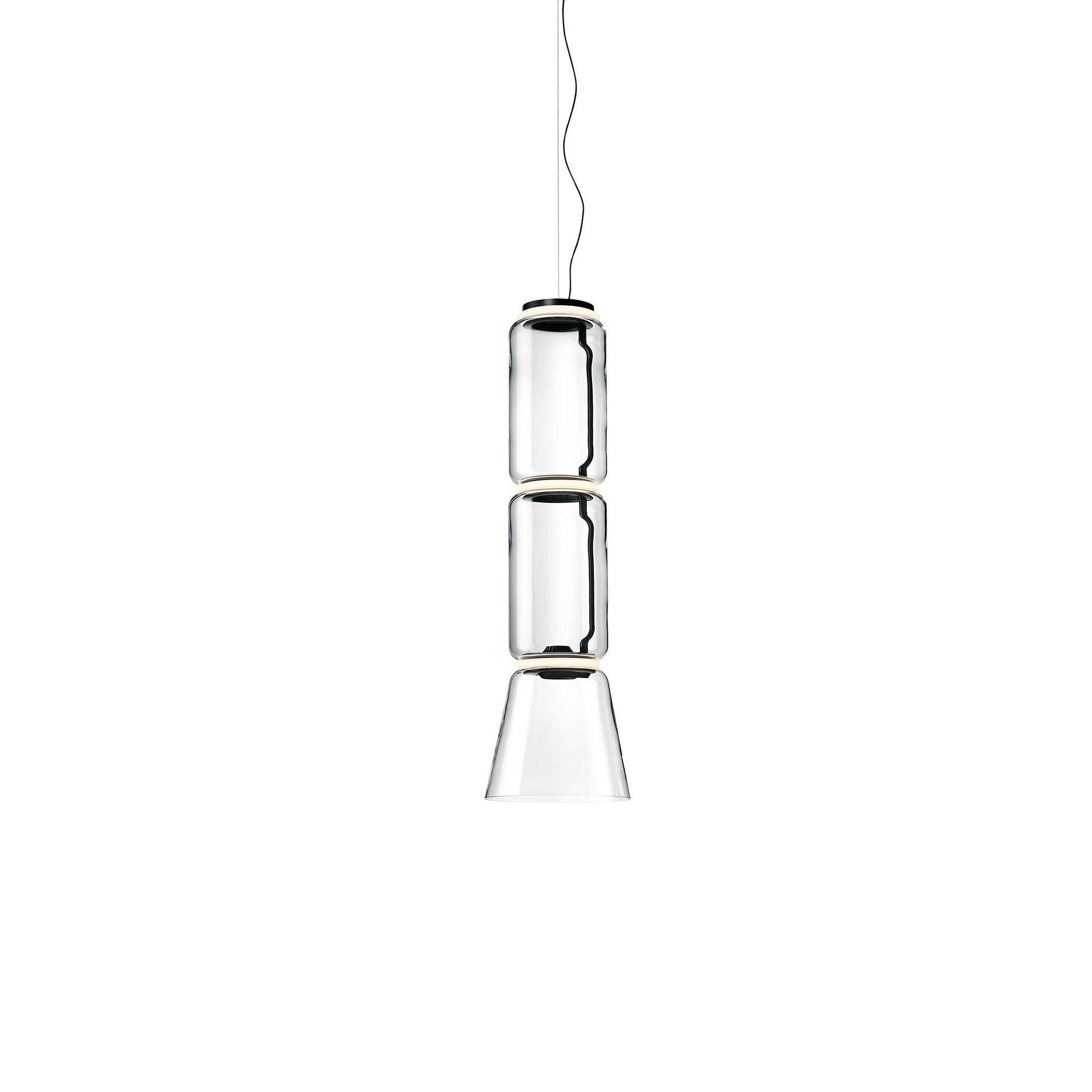 Cylindrical LED Ceiling Suspension Light Lighting Lobby