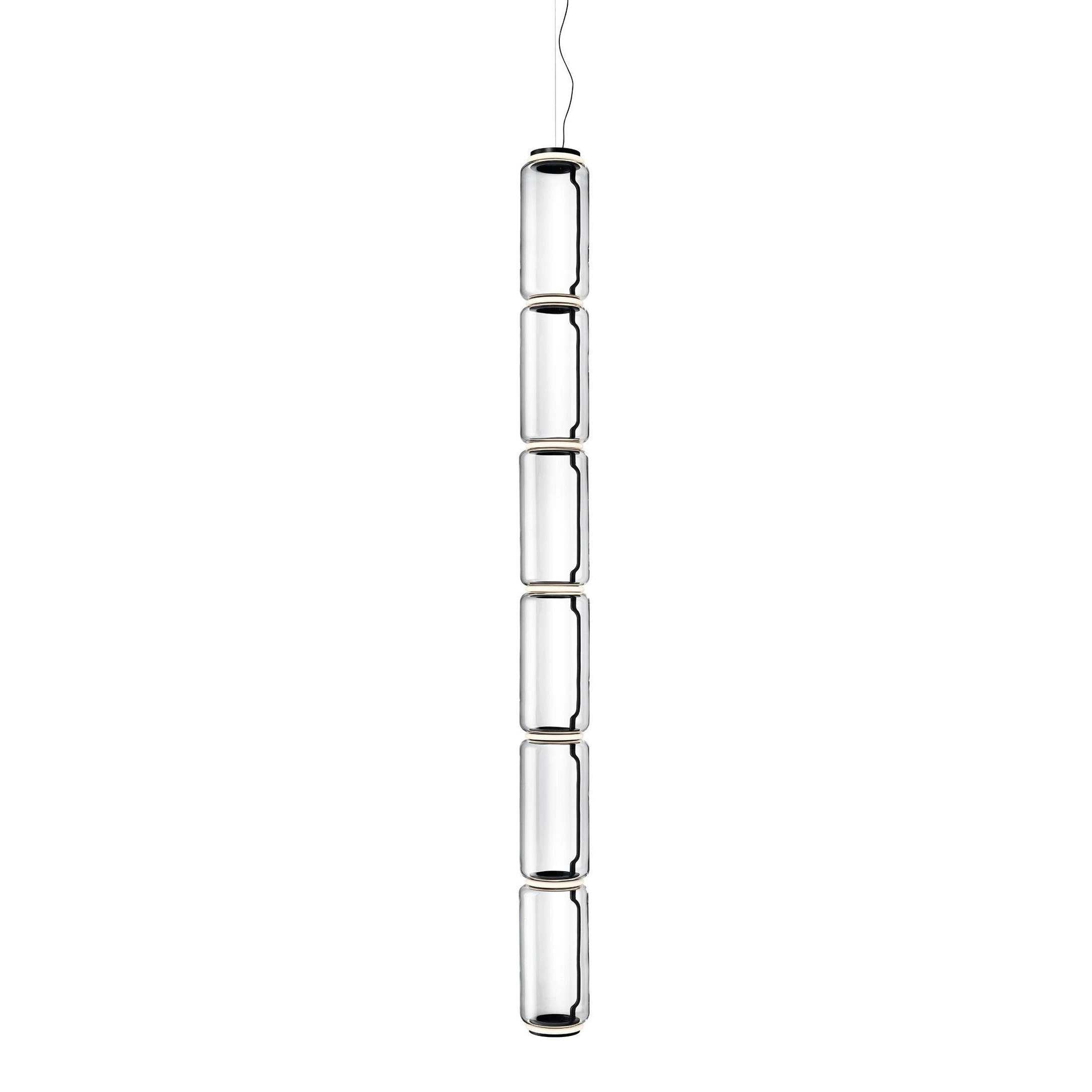 Cylindrical LED Ceiling Suspension Light Lighting Lobby