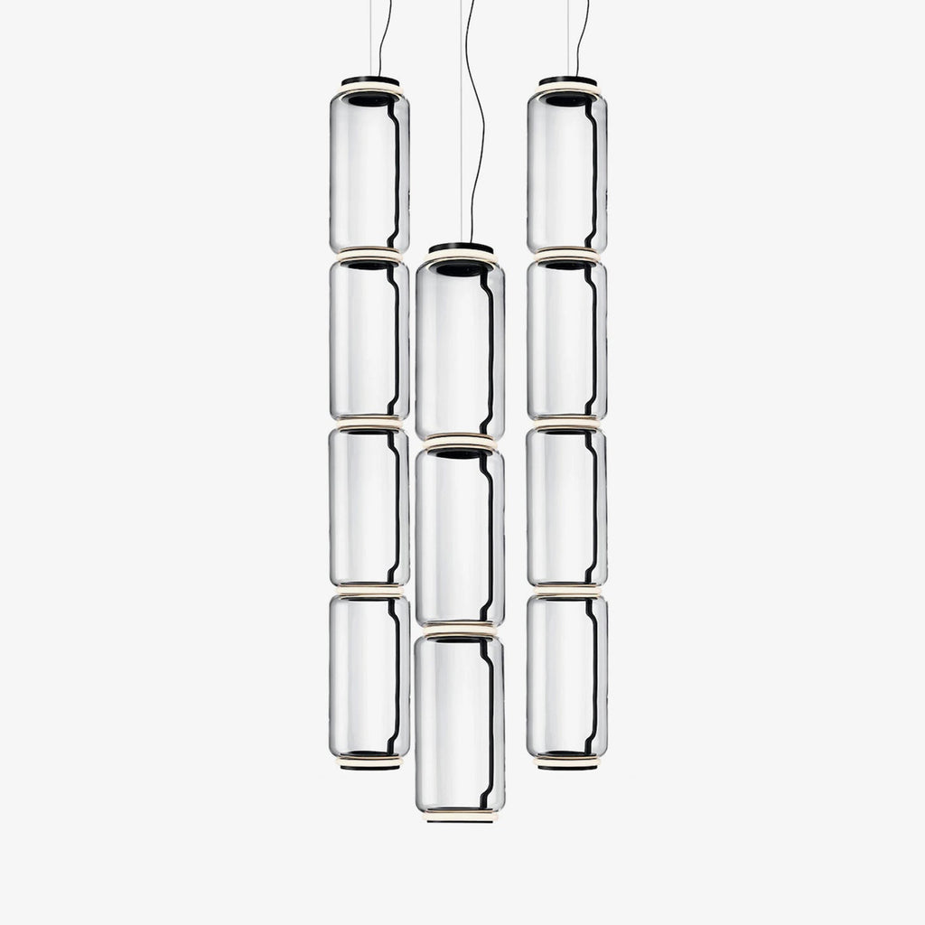 Cylindrical LED Ceiling Suspension Light Lighting Lobby