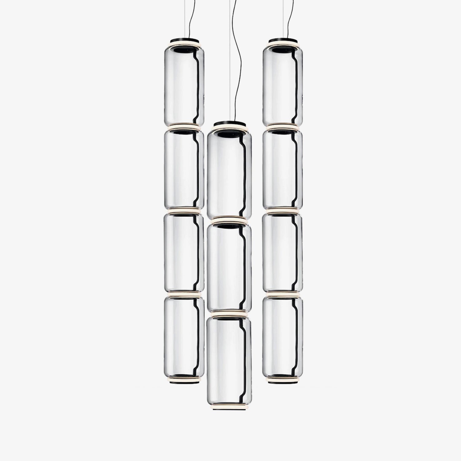 Cylindrical LED Ceiling Suspension Light Lighting Lobby