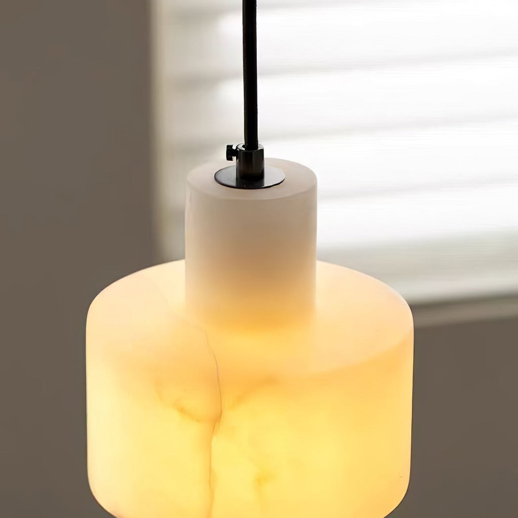 Cyls Alabaster Ceiling Suspension Lamp Lighting Lobby