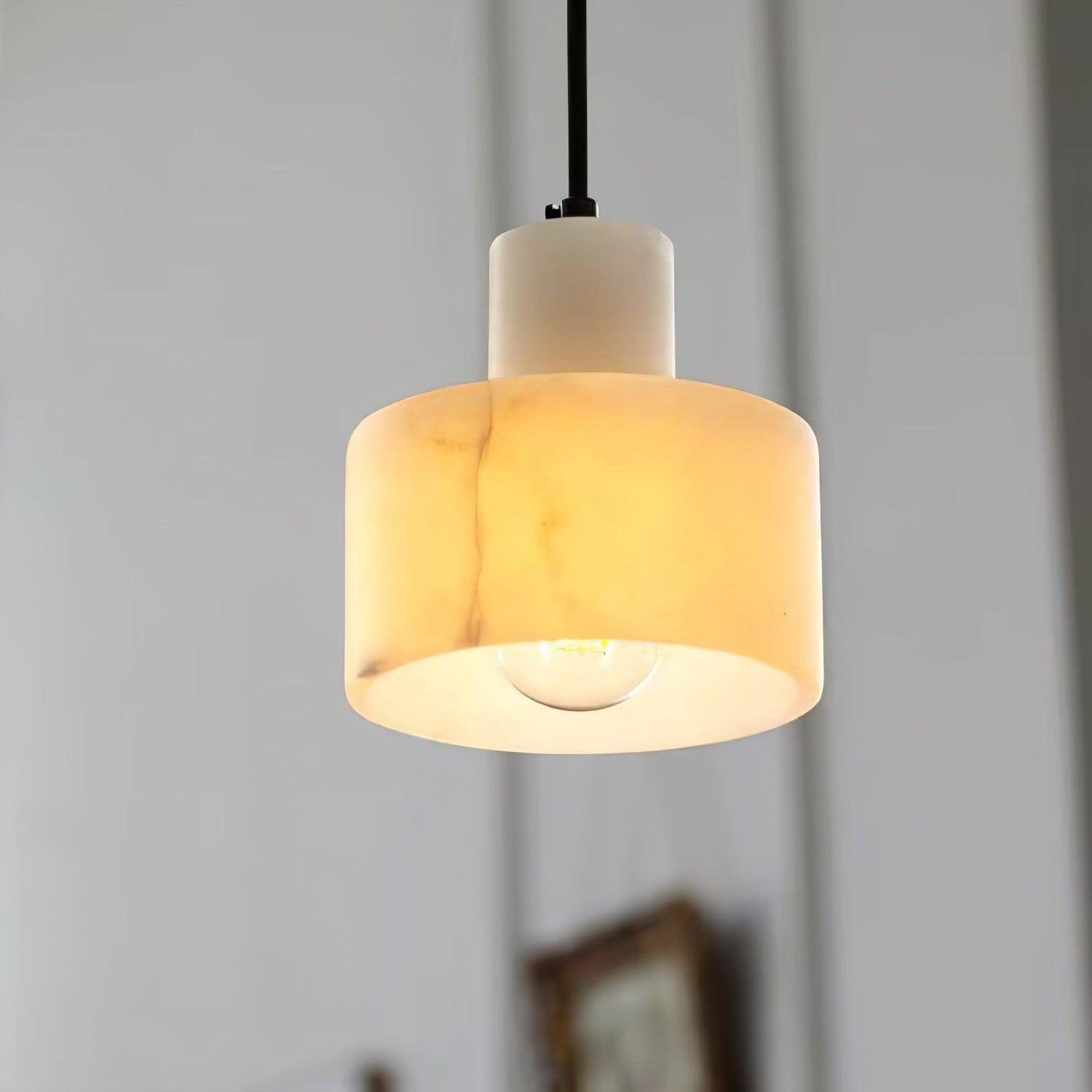 Cyls Alabaster Ceiling Suspension Lamp Lighting Lobby