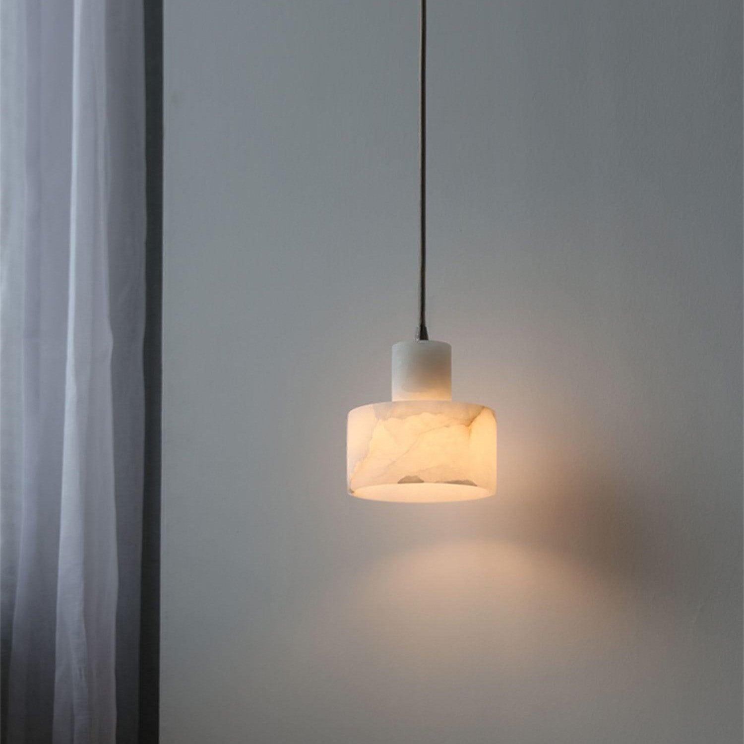 Cyls Alabaster Ceiling Suspension Lamp Lighting Lobby