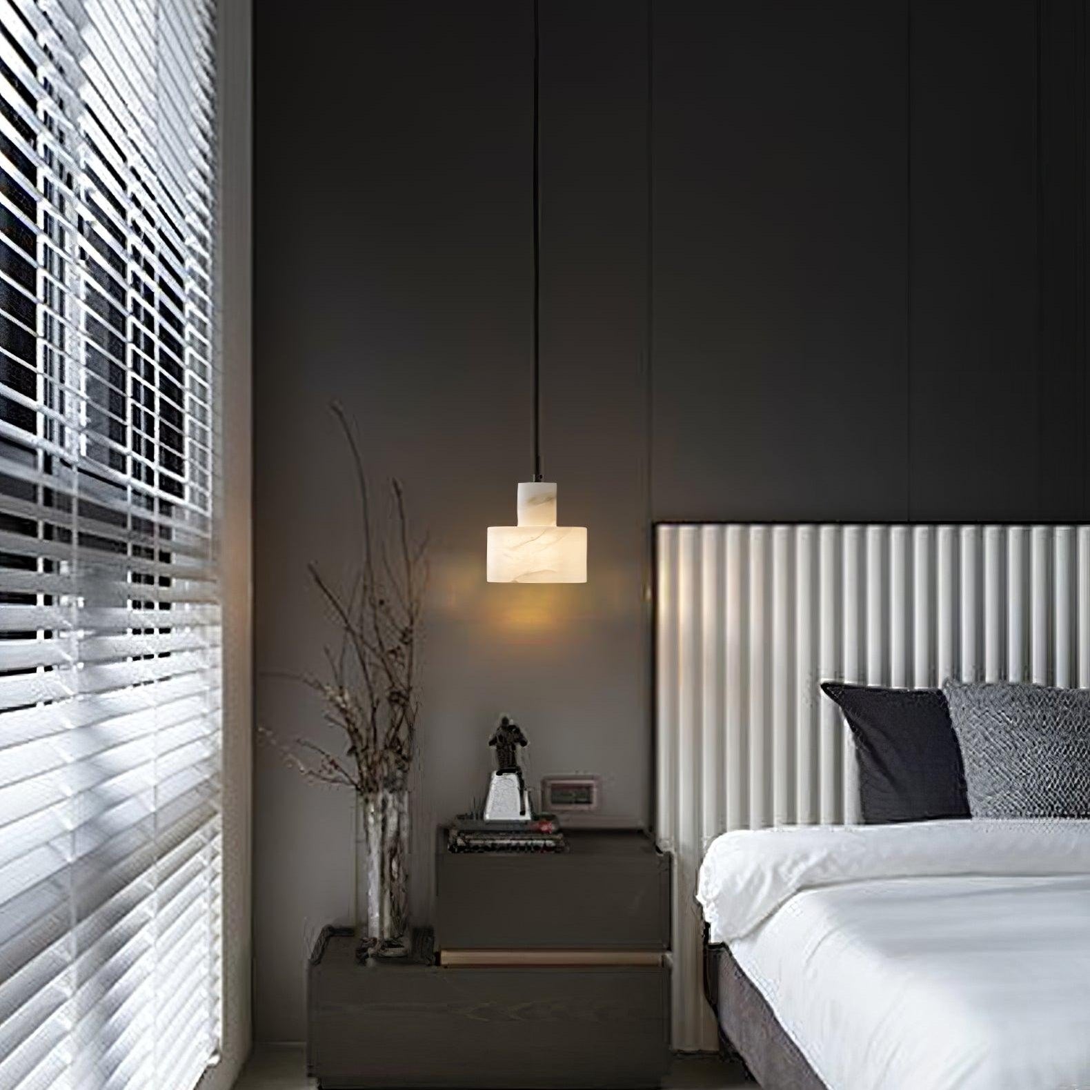 Cyls Alabaster Ceiling Suspension Lamp Lighting Lobby