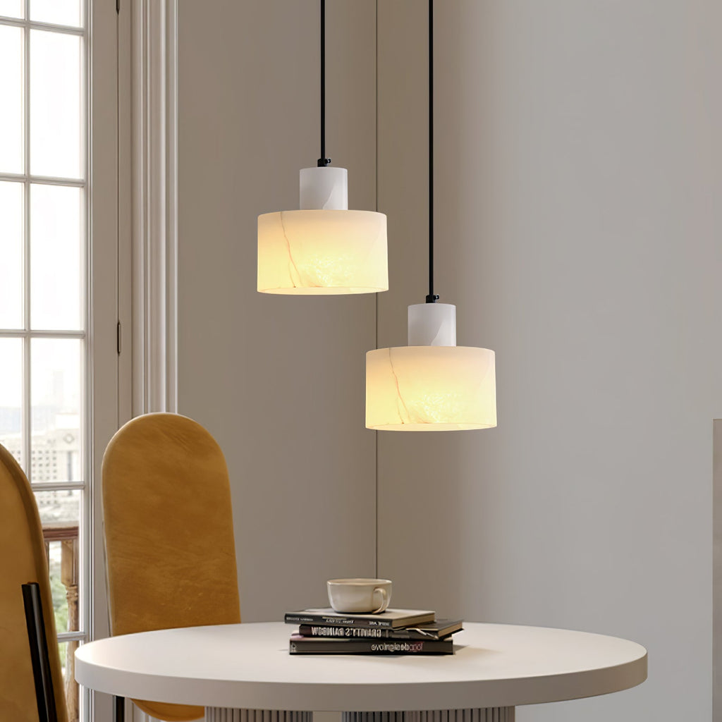Cyls Alabaster Ceiling Suspension Lamp Lighting Lobby