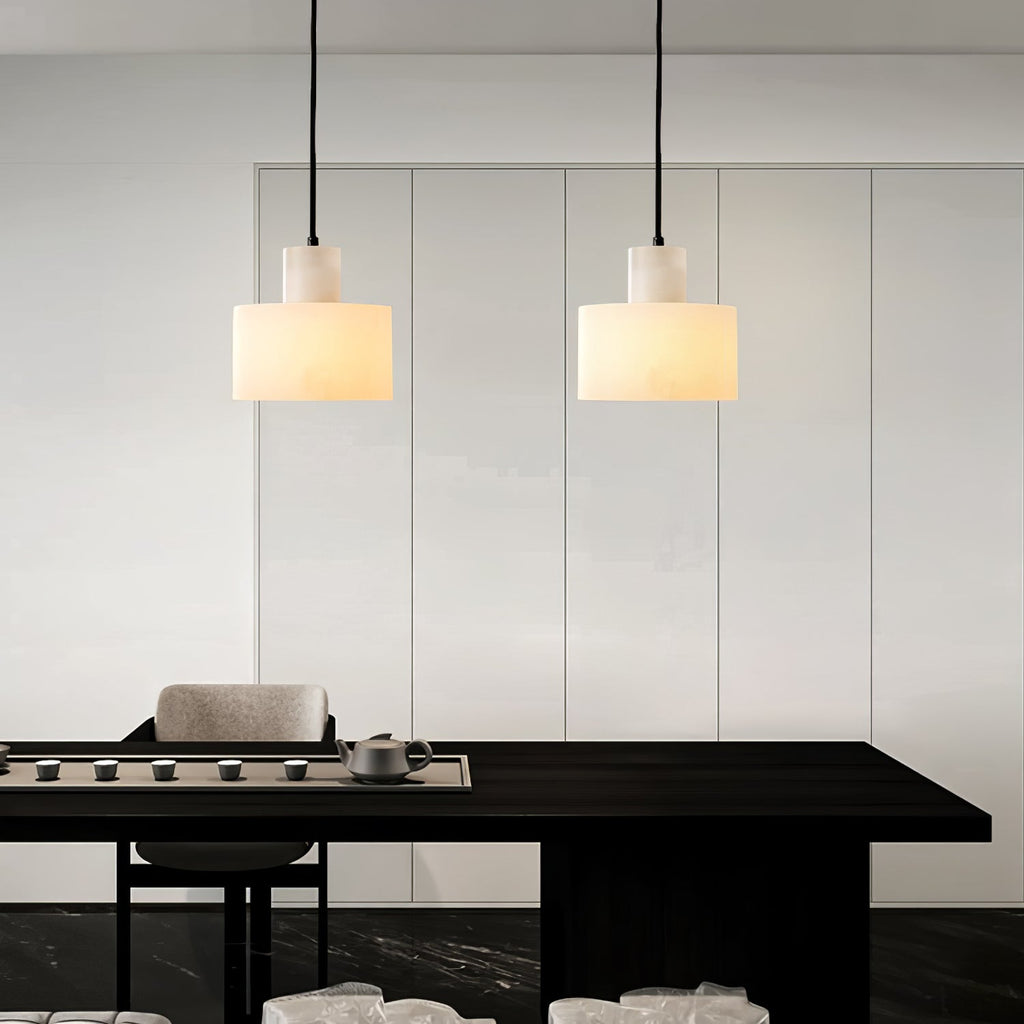 Cyls Alabaster Ceiling Suspension Lamp Lighting Lobby