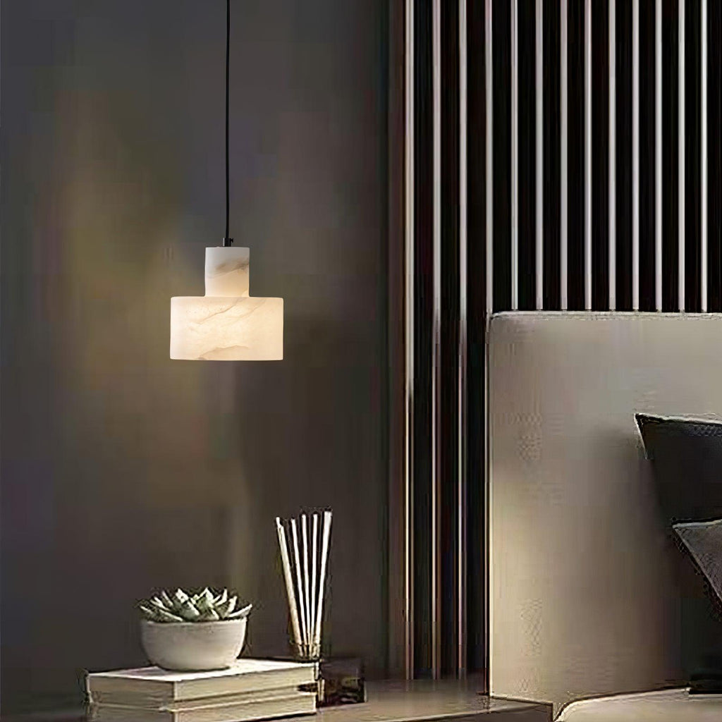 Cyls Alabaster Ceiling Suspension Lamp Lighting Lobby