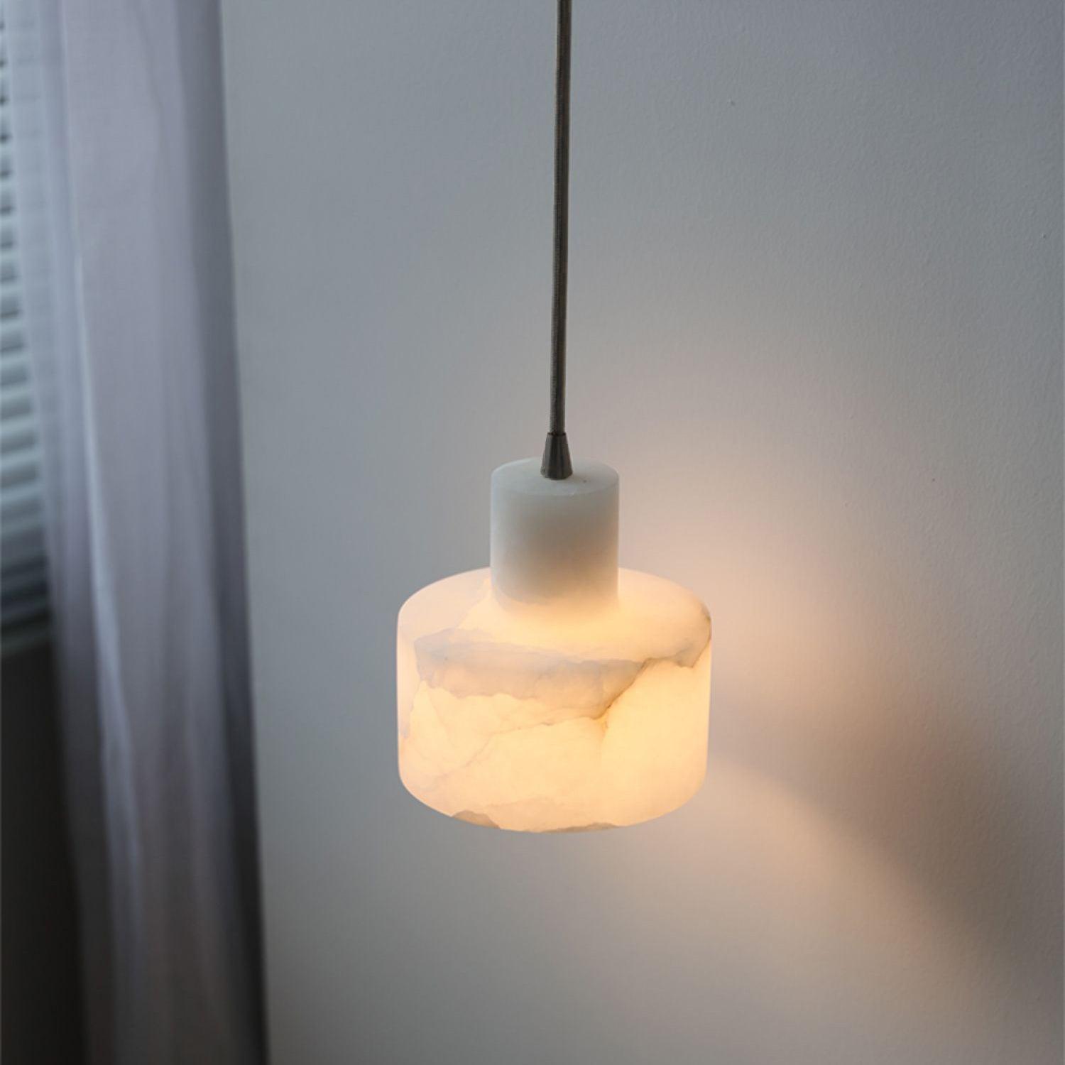 Cyls Alabaster Ceiling Suspension Lamp Lighting Lobby