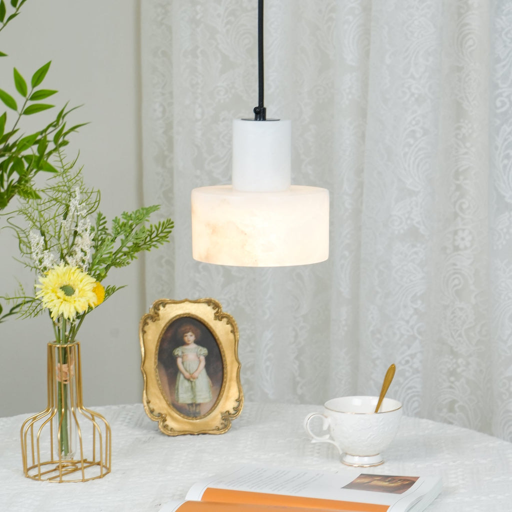 Cyls Alabaster Ceiling Suspension Lamp Lighting Lobby