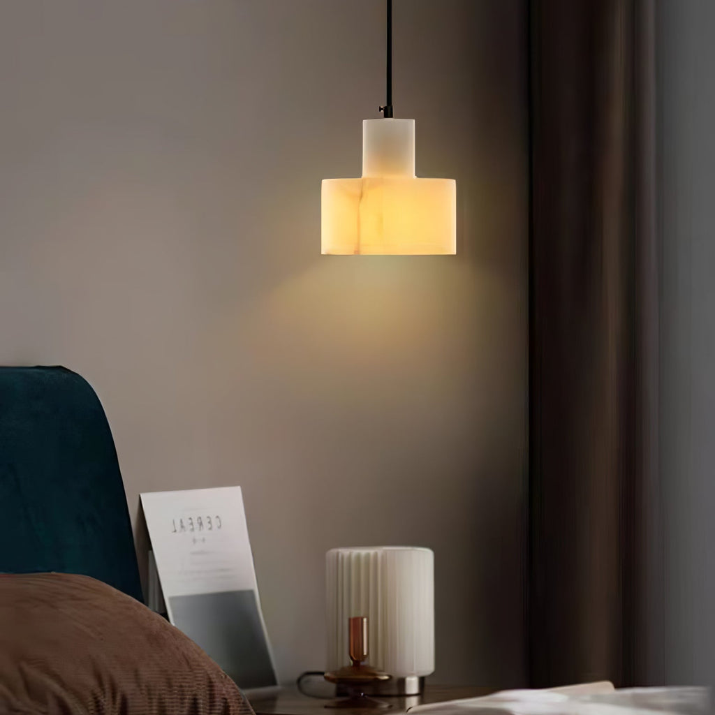 Cyls Alabaster Ceiling Suspension Lamp Lighting Lobby