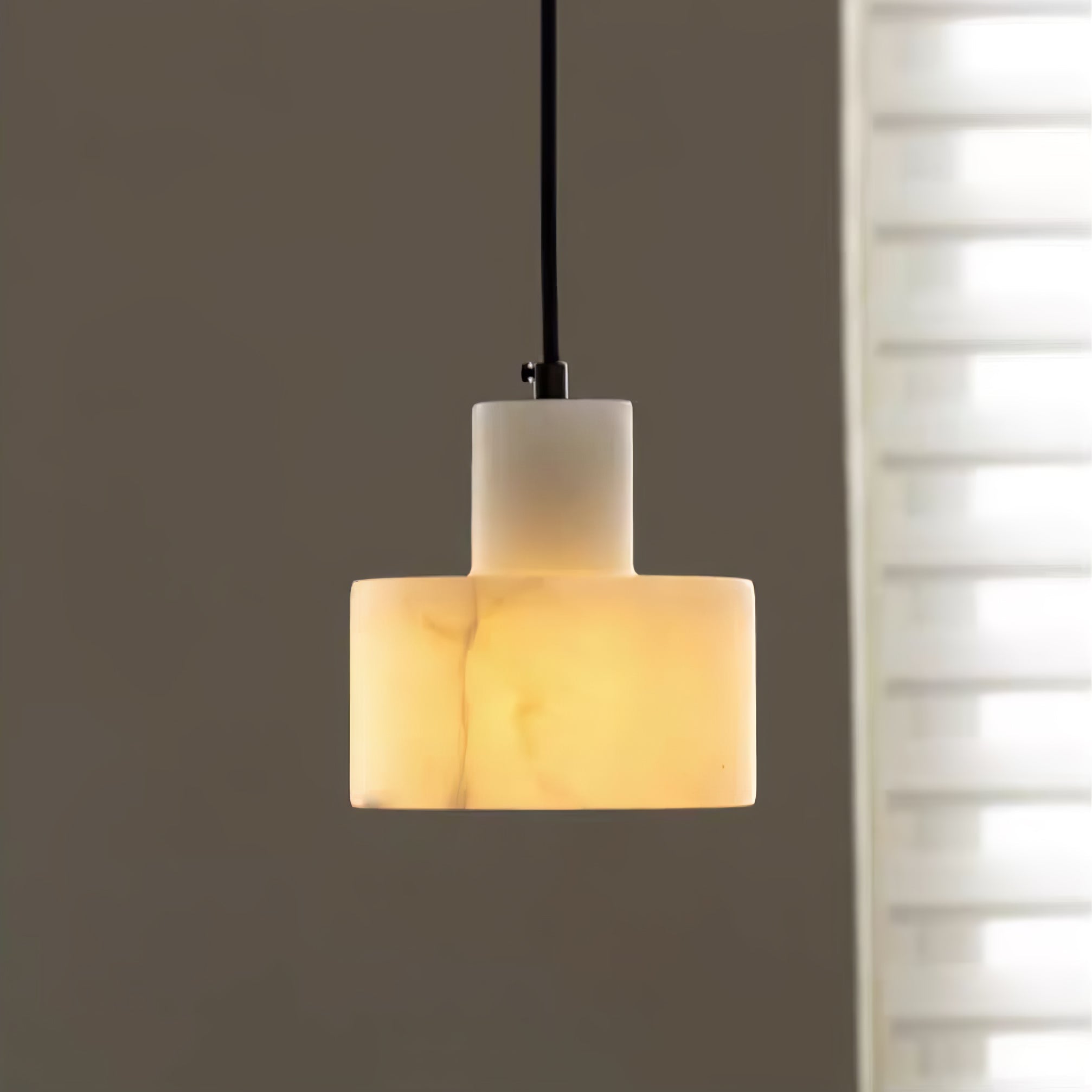 Cyls Alabaster Ceiling Suspension Lamp Lighting Lobby