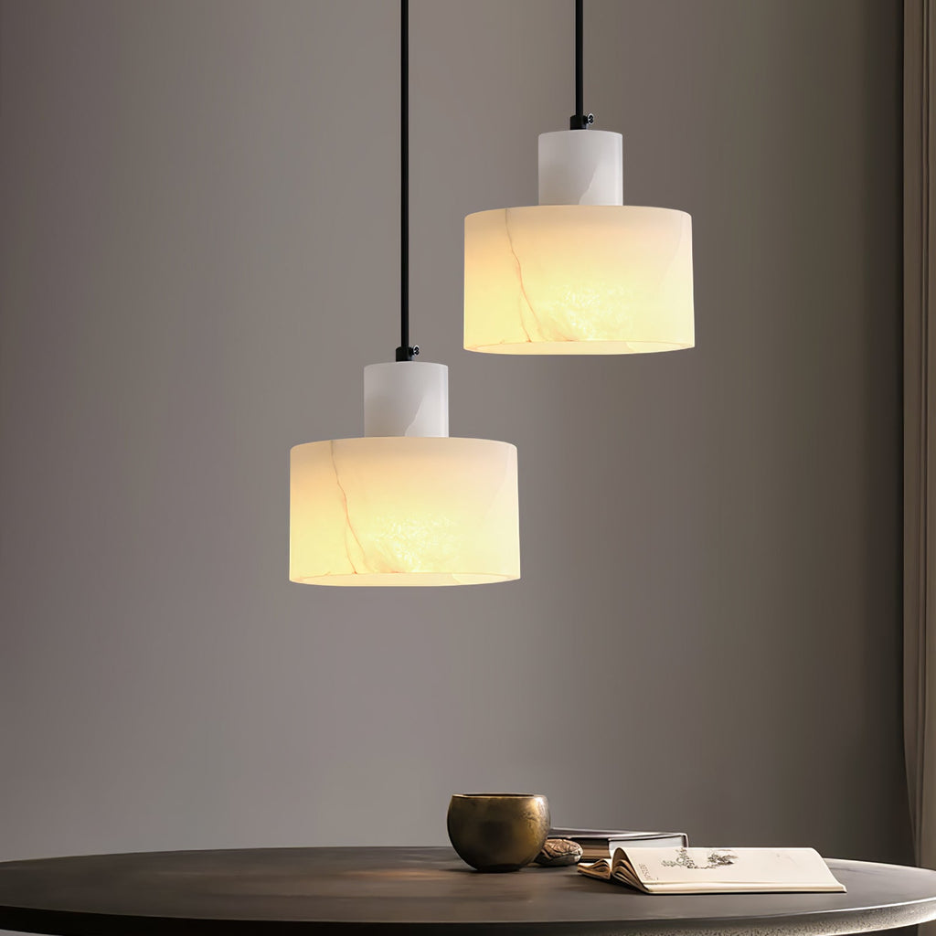 Cyls Alabaster Ceiling Suspension Lamp Lighting Lobby