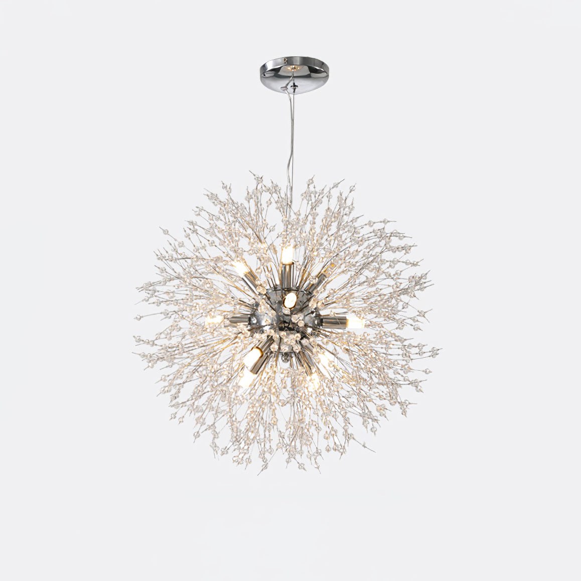 Dandelion Crystal Ceiling Pendant Lighting Lobby
