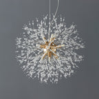 Dandelion Crystal Ceiling Pendant Lighting Lobby