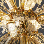 Dandelion Crystal Ceiling Pendant Lighting Lobby