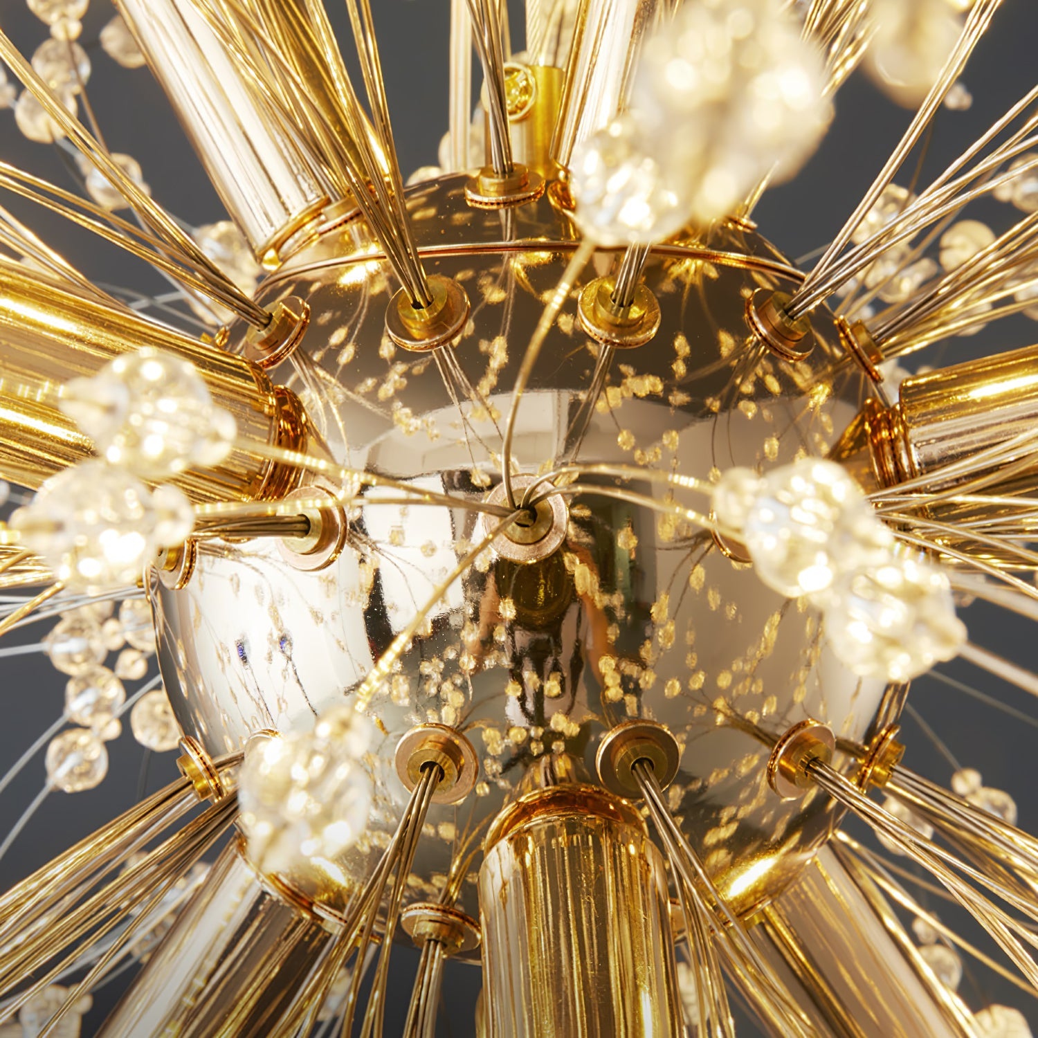 Dandelion Crystal Ceiling Pendant Lighting Lobby
