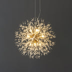 Dandelion Crystal Ceiling Pendant Lighting Lobby