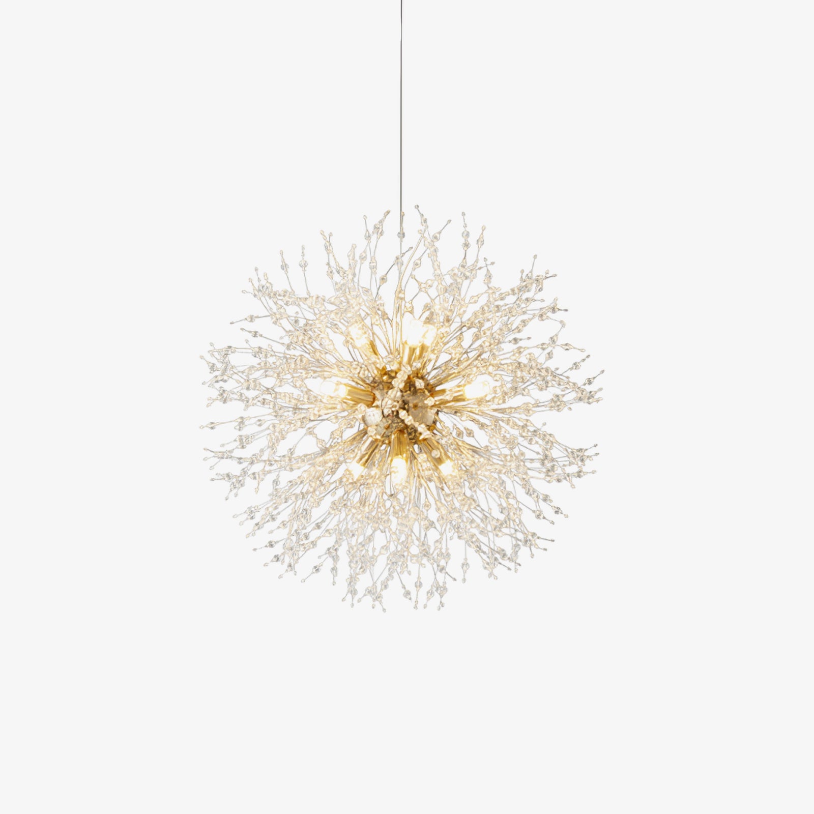 Dandelion Crystal Ceiling Pendant Lighting Lobby