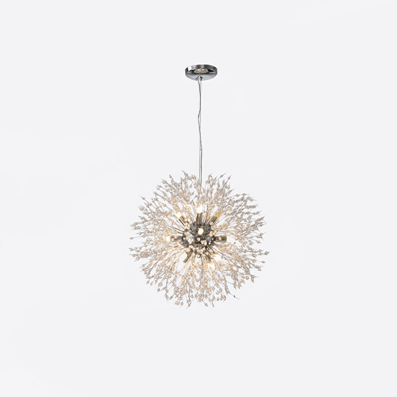 Dandelion Crystal Ceiling Pendant Lighting Lobby