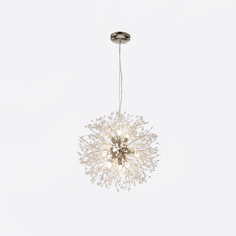 Dandelion Crystal Ceiling Pendant Lighting Lobby