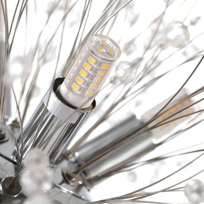 Dandelion Crystal Ceiling Pendant Lighting Lobby