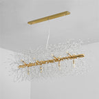 Dandelion Crystal Ceiling Pendant Lighting Lobby