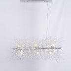 Dandelion Crystal Ceiling Pendant Lighting Lobby