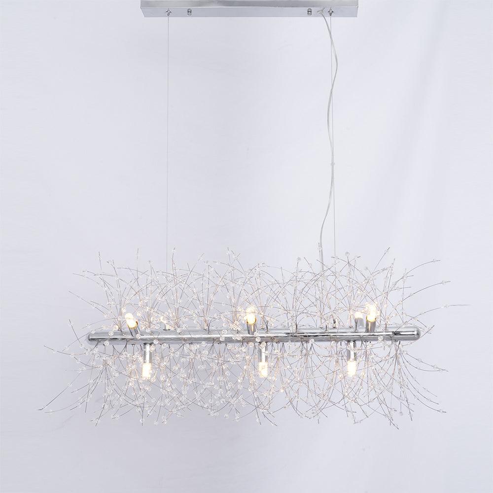 Dandelion Crystal Ceiling Pendant Lighting Lobby