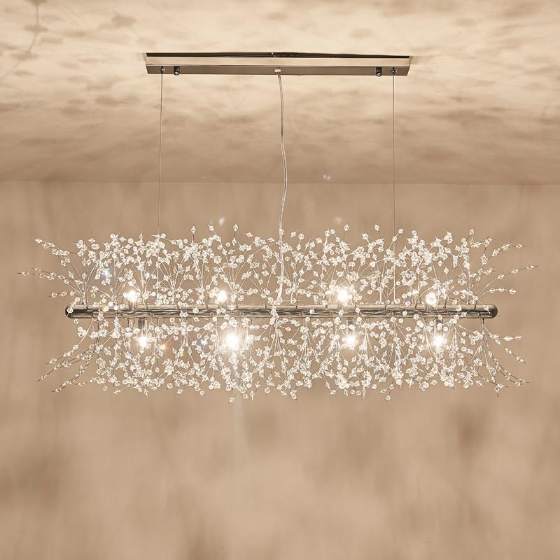 Dandelion Crystal Ceiling Pendant Lighting Lobby