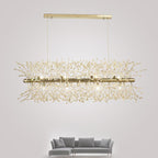 Dandelion Crystal Ceiling Pendant Lighting Lobby