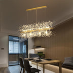Dandelion Crystal Ceiling Pendant Lighting Lobby