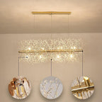 Dandelion Crystal Ceiling Pendant Lighting Lobby