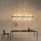 Dandelion Crystal Ceiling Pendant Lighting Lobby