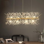 Dandelion Crystal Ceiling Pendant Lighting Lobby
