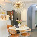 Dandelion Crystal Ceiling Pendant Lighting Lobby