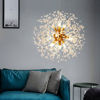Dandelion Crystal Ceiling Pendant Lighting Lobby