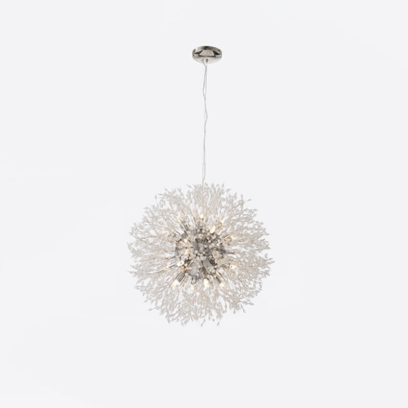 Dandelion Crystal Ceiling Pendant Lighting Lobby